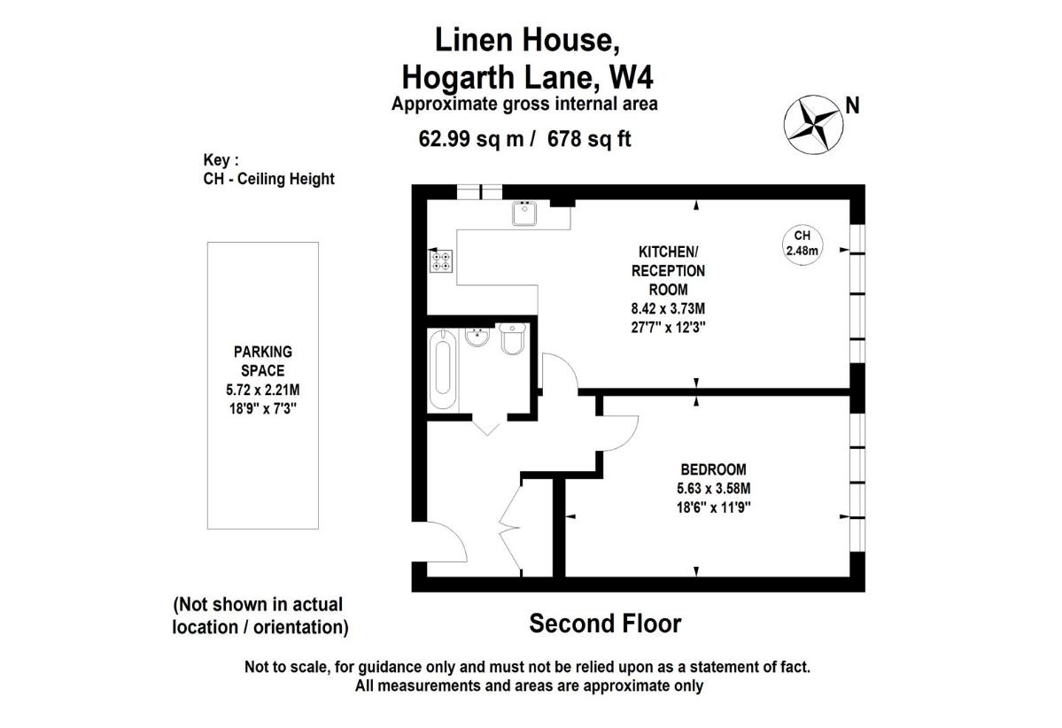 1 bedroom flat for sale - floorplan