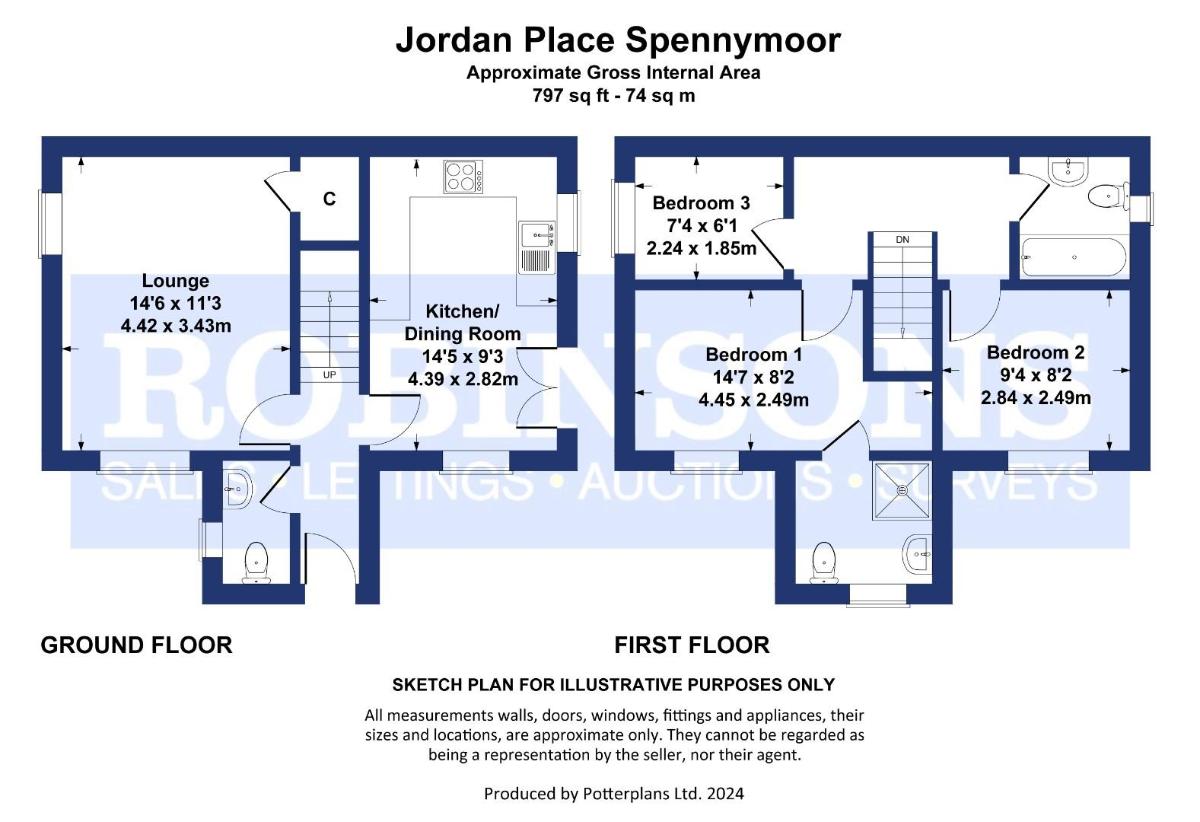 3 bedroom detached house for sale - floorplan