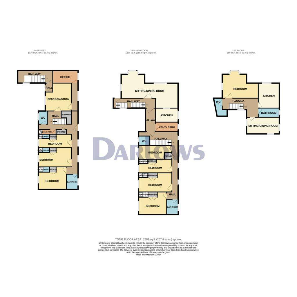 10 bedroom detached house for sale - floorplan