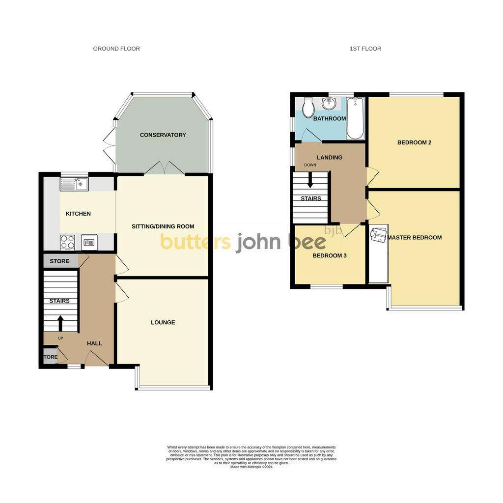 3 bedroom semi-detached house for sale - floorplan