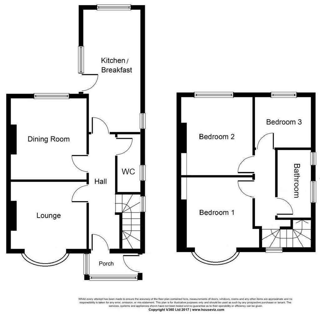 3 bedroom semi-detached house for sale - floorplan