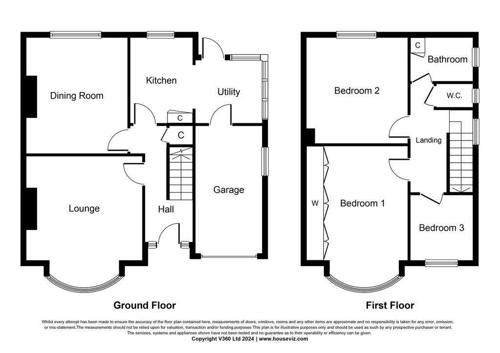 3 bedroom semi-detached house for sale - floorplan