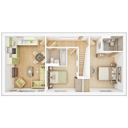 2 bedroom flat for sale - floorplan