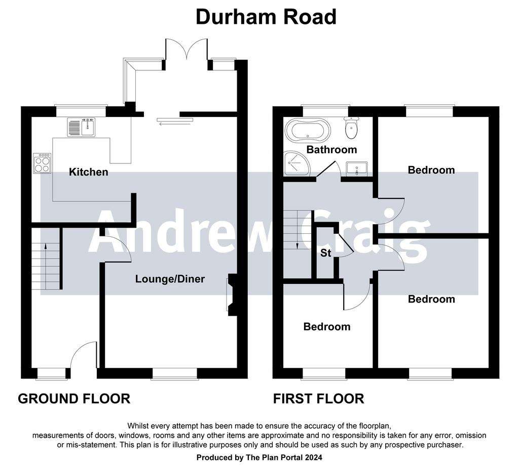 3 bedroom terraced house for sale - floorplan