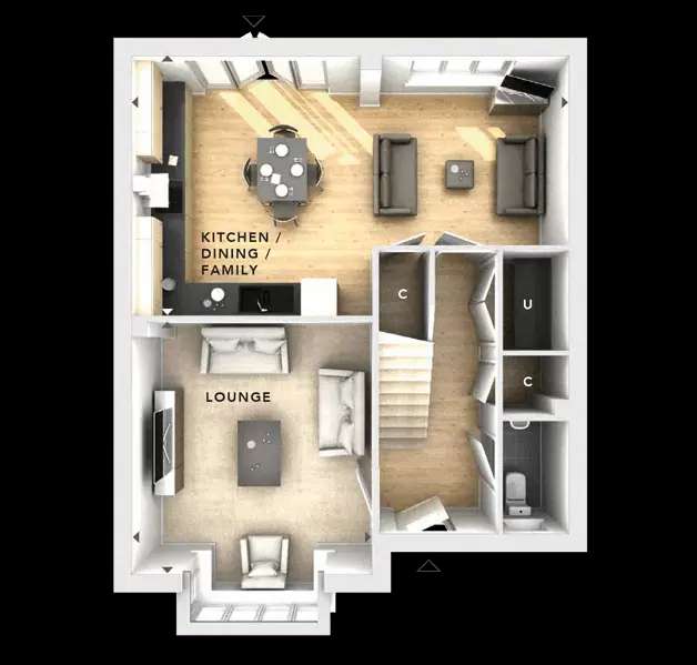 3 bedroom detached house for sale - floorplan