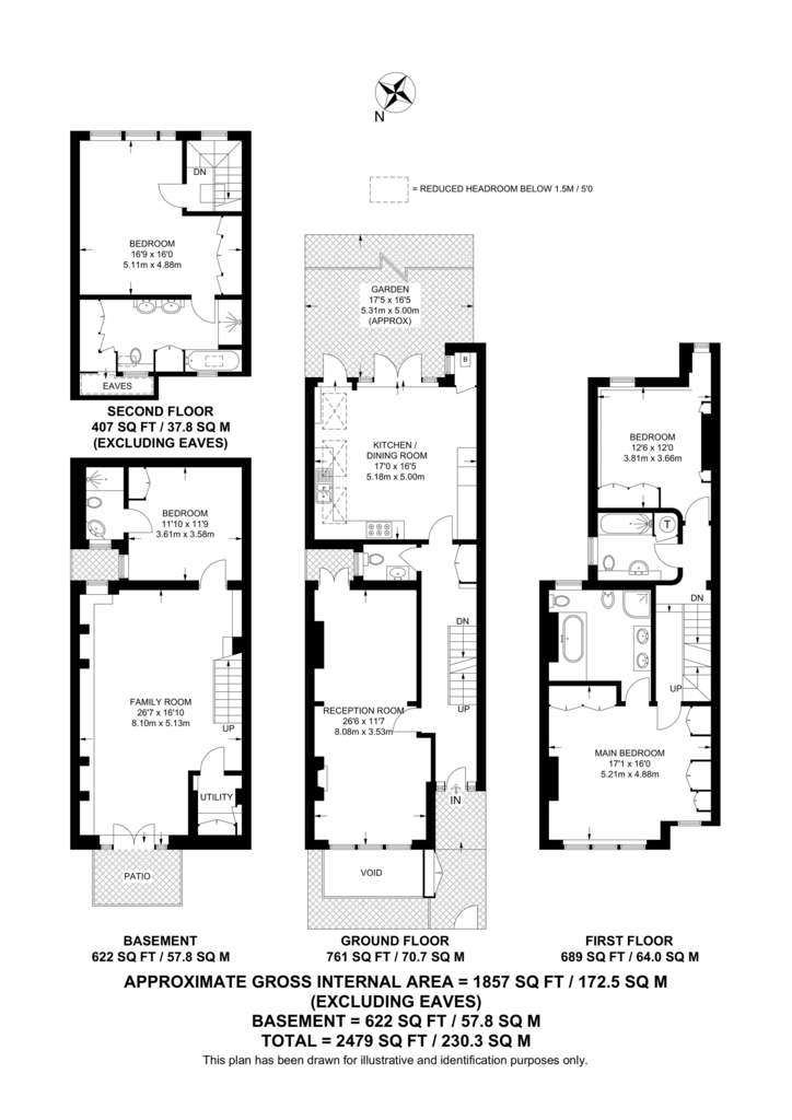 4 bedroom house to rent - floorplan