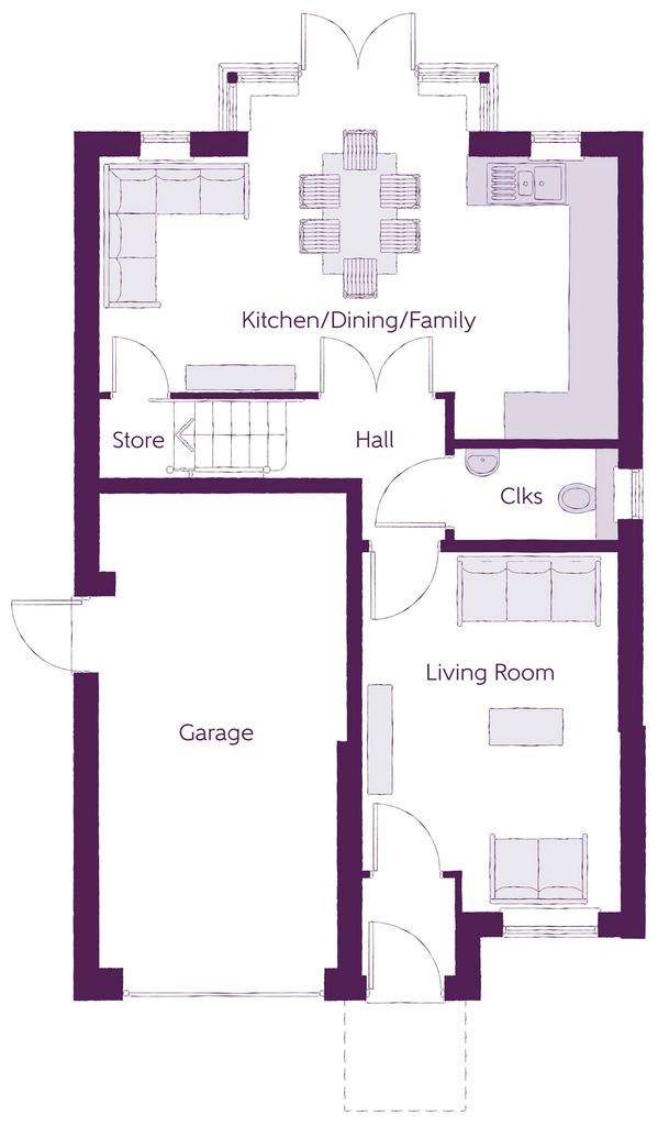 3 bedroom detached house for sale - floorplan