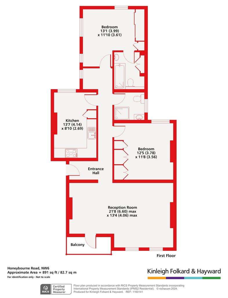 2 bedroom flat for sale - floorplan