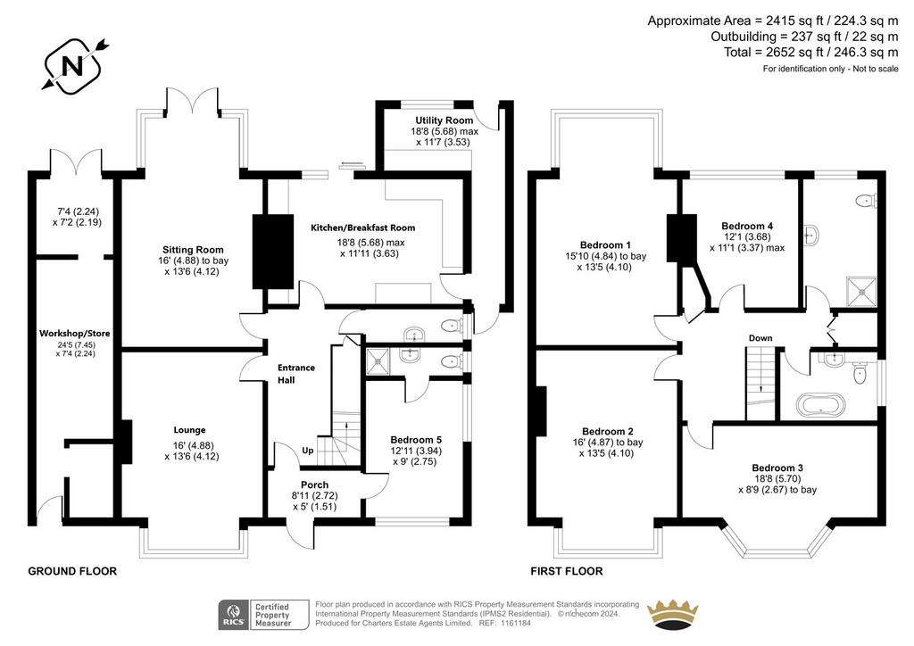 5 bedroom detached house for sale - floorplan