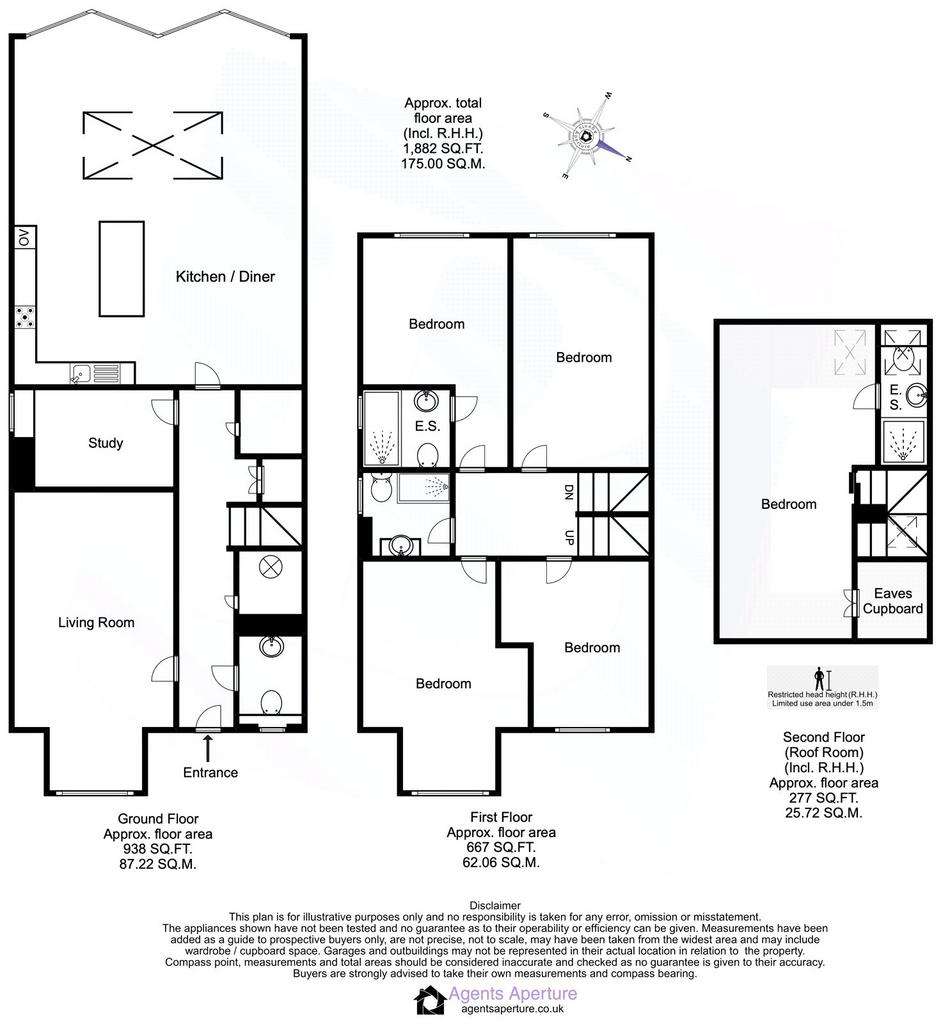 5 bedroom semi-detached house for sale - floorplan