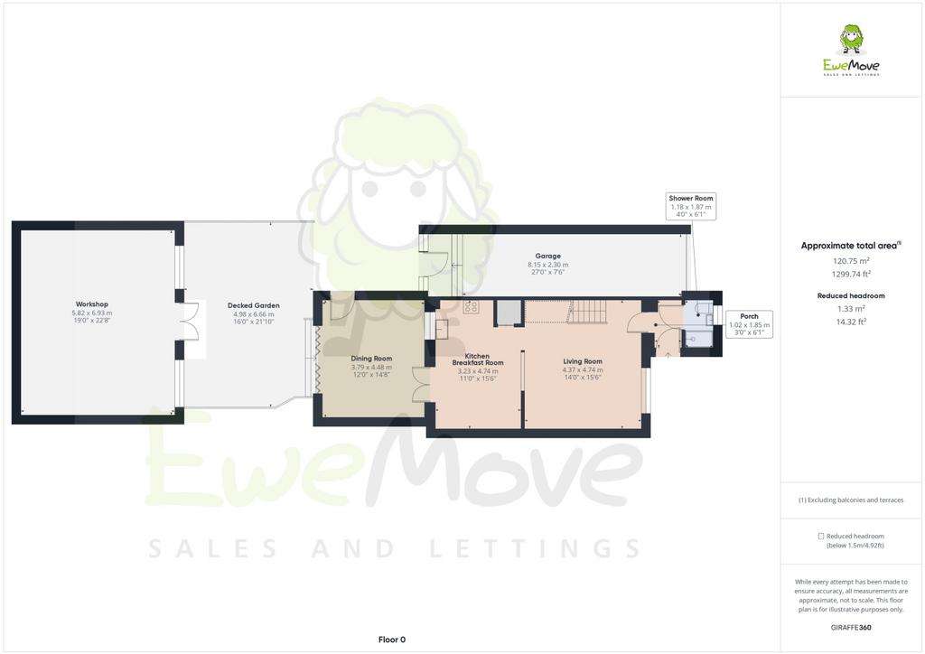 3 bedroom semi-detached house for sale - floorplan