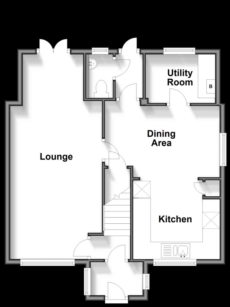 3 bedroom semi-detached house for sale - floorplan