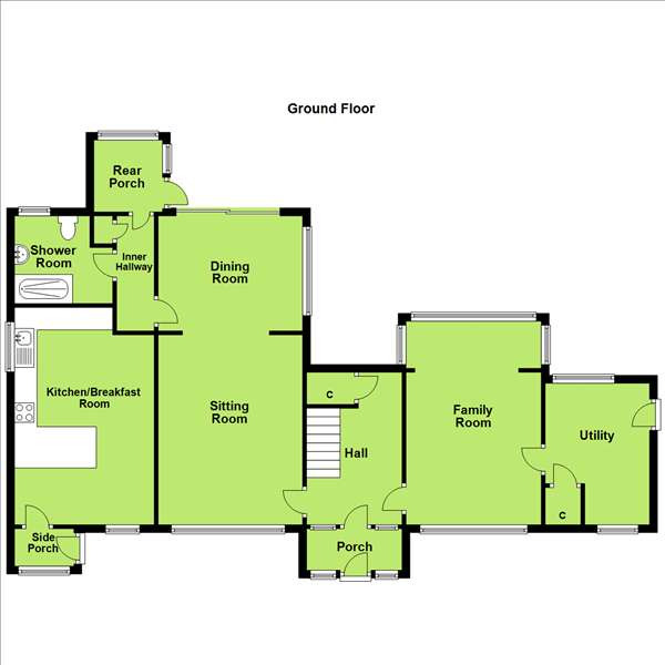 3 bedroom detached house for sale - floorplan