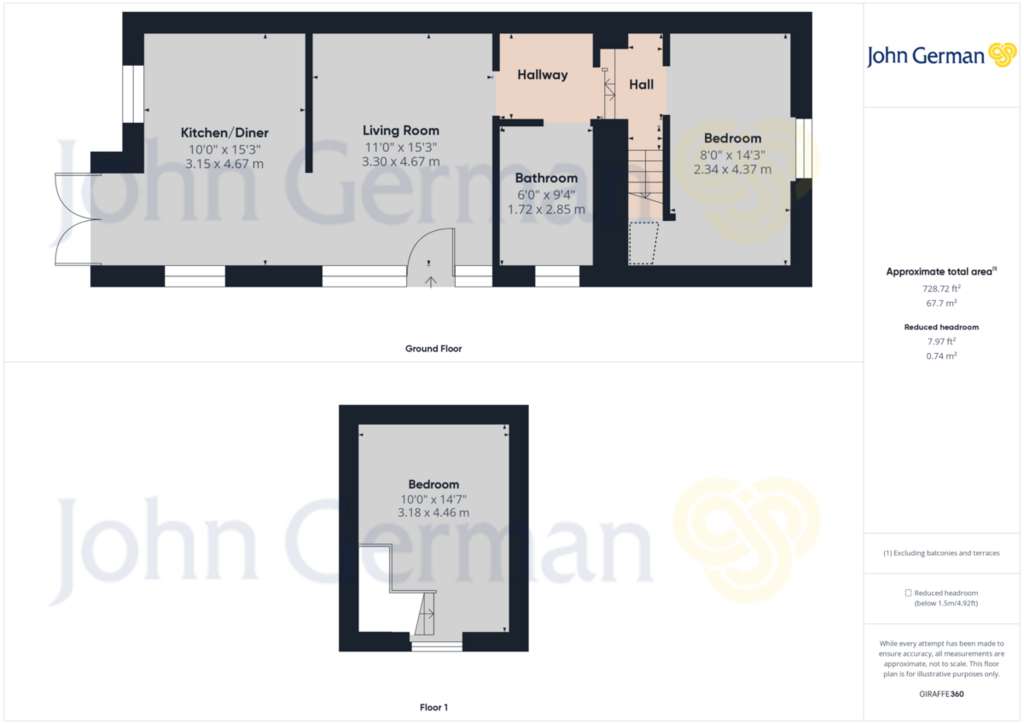 2 bedroom barn conversion for sale - floorplan