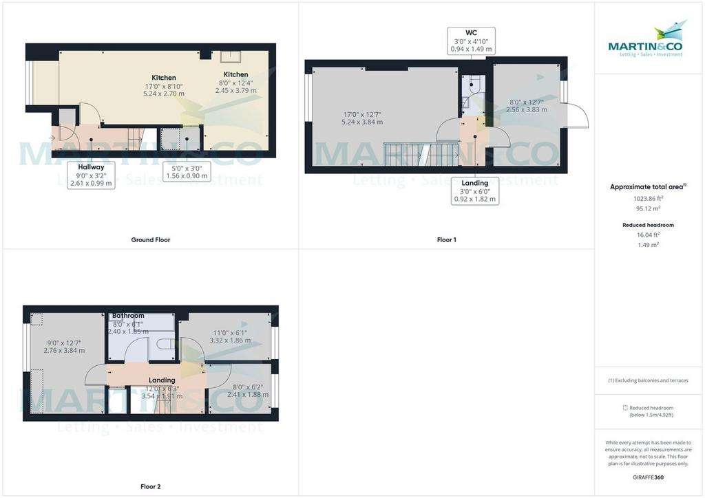 3 bedroom terraced house to rent - floorplan