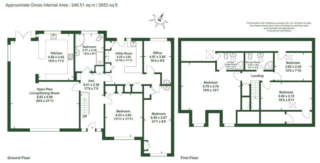 5 bedroom detached house for sale - floorplan