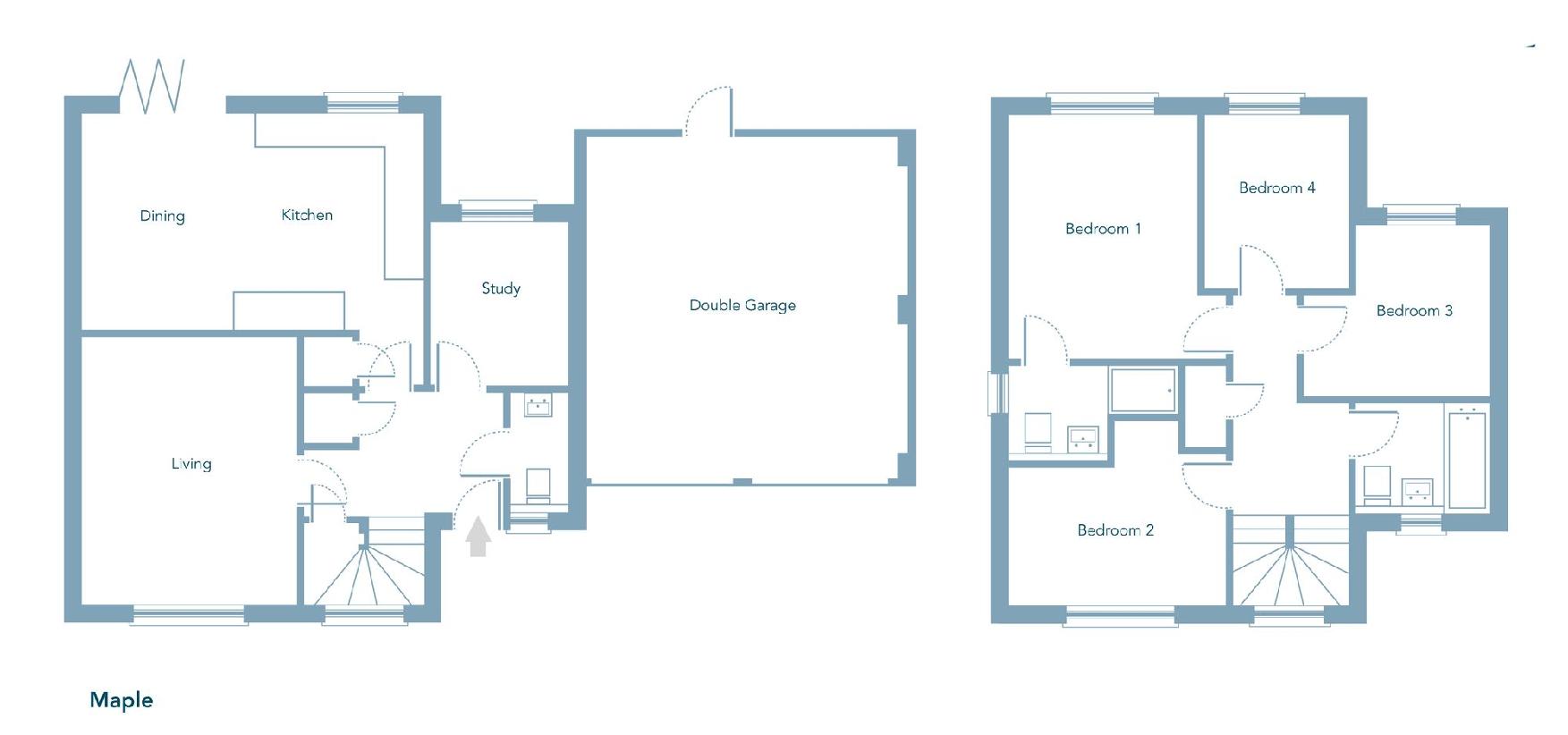 4 bedroom detached house for sale - floorplan