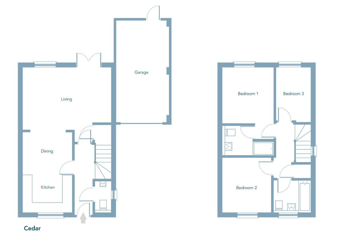 3 bedroom property for sale - floorplan