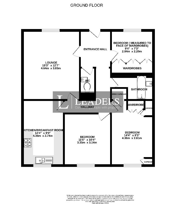 3 bedroom flat for sale - floorplan