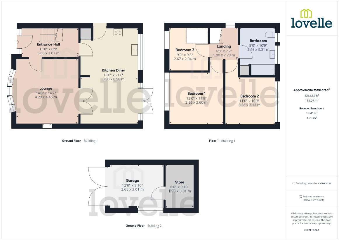 3 bedroom detached house for sale - floorplan