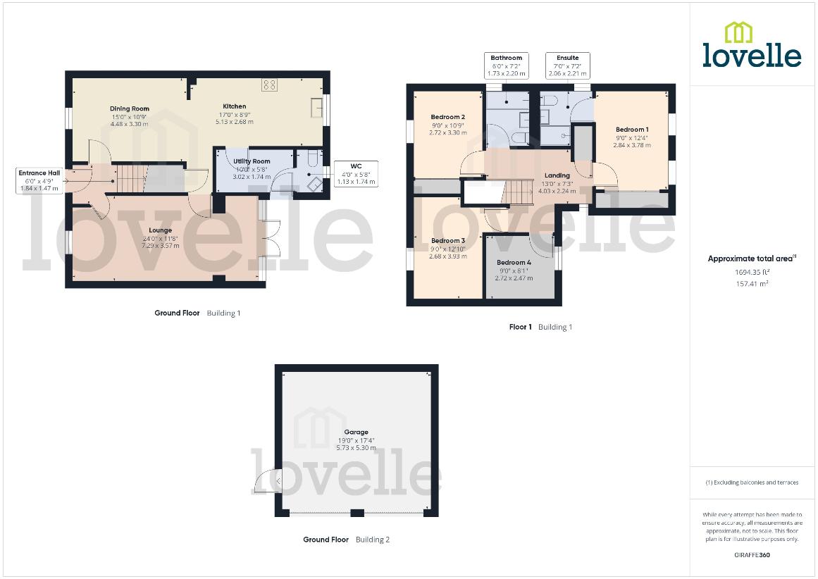 4 bedroom detached house for sale - floorplan