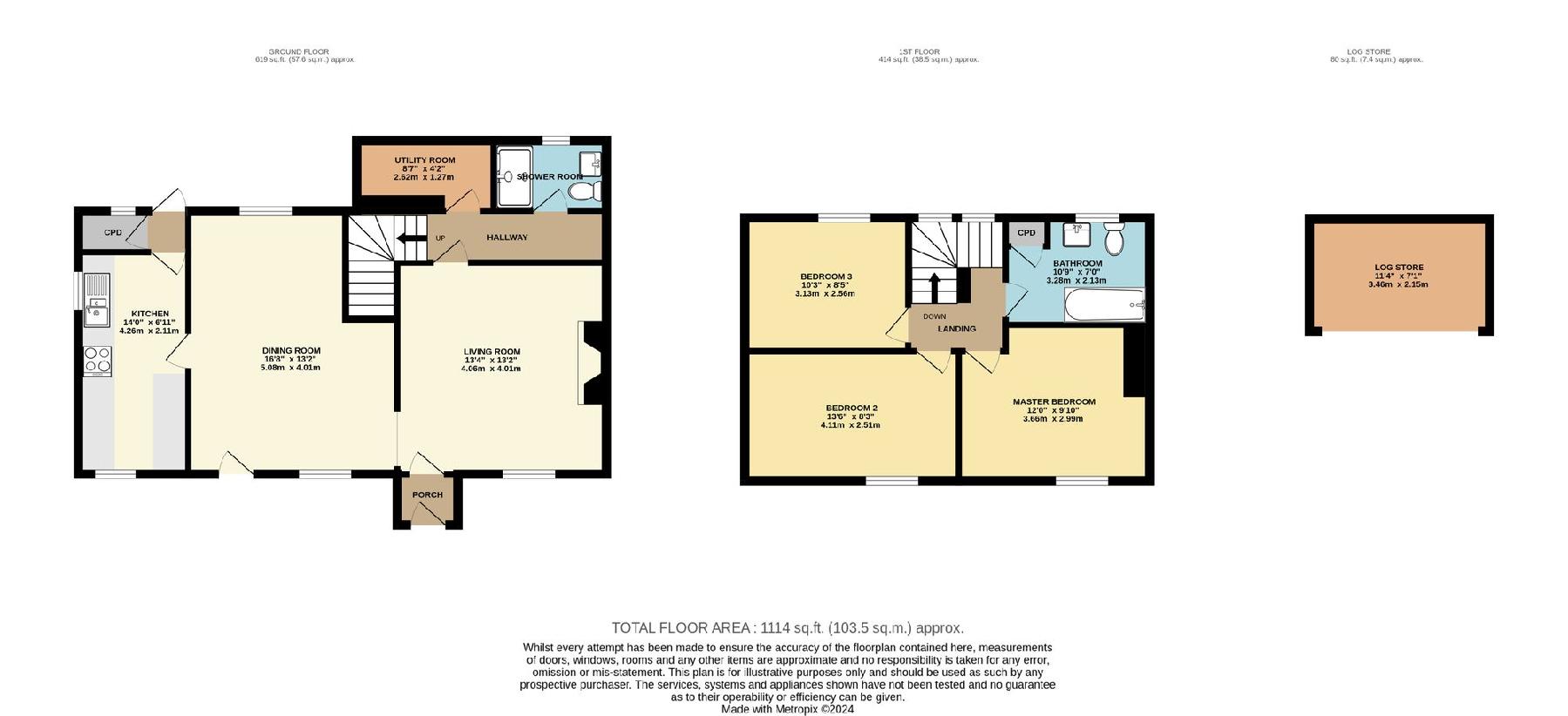 3 bedroom cottage for sale - floorplan