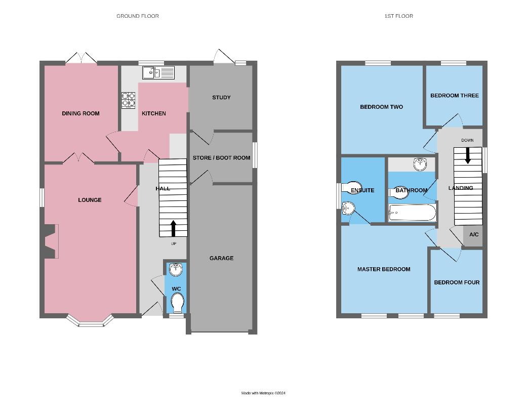 4 bedroom property for sale - floorplan