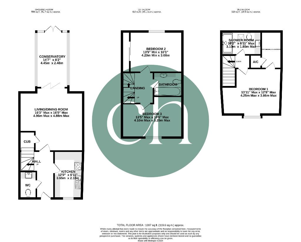 3 bedroom property for sale - floorplan