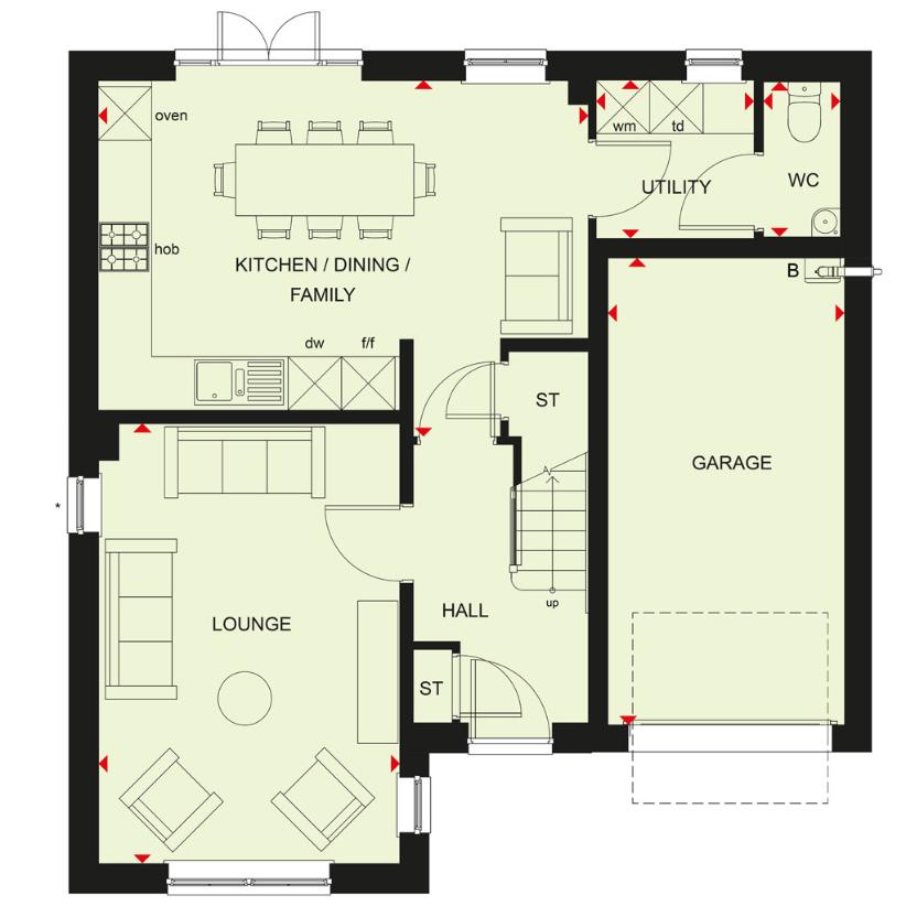 4 bedroom detached house for sale - floorplan