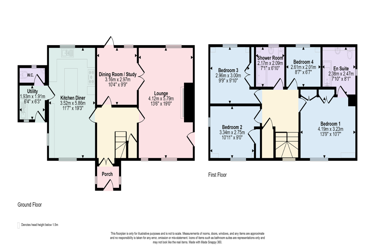 4 bedroom detached house for sale - floorplan