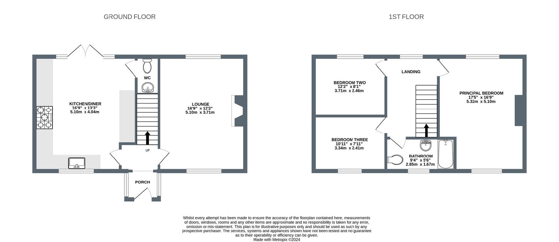 3 bedroom cottage for sale - floorplan