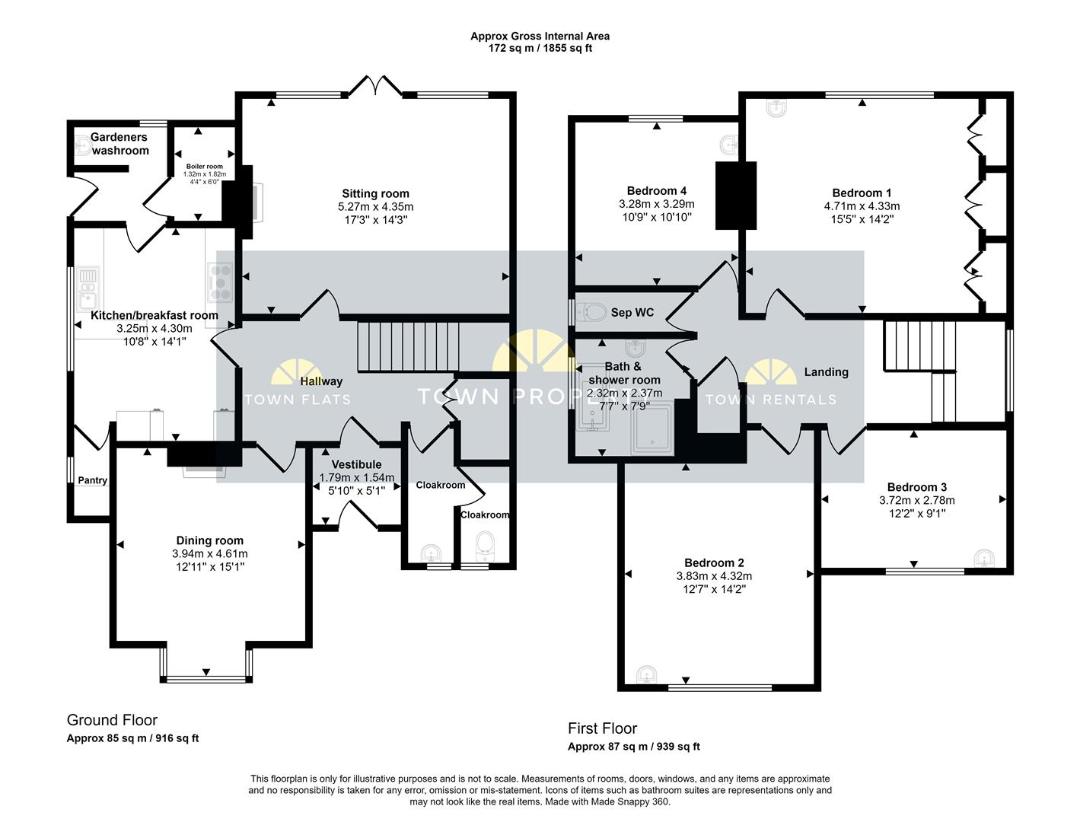 4 bedroom detached house for sale - floorplan