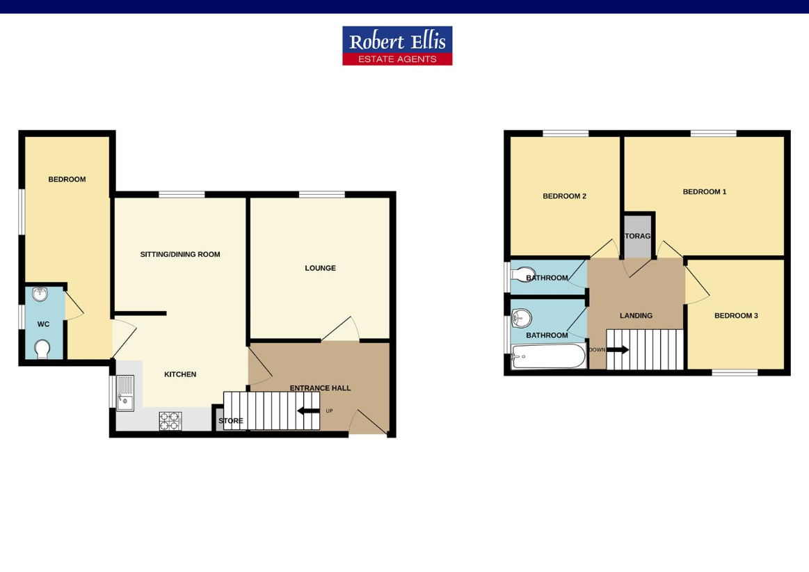 3 bedroom semi-detached house for sale - floorplan