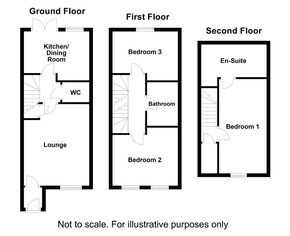 3 bedroom semi-detached house for sale - floorplan