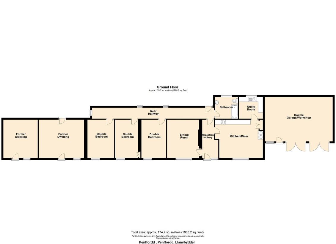 3 bedroom bungalow for sale - floorplan