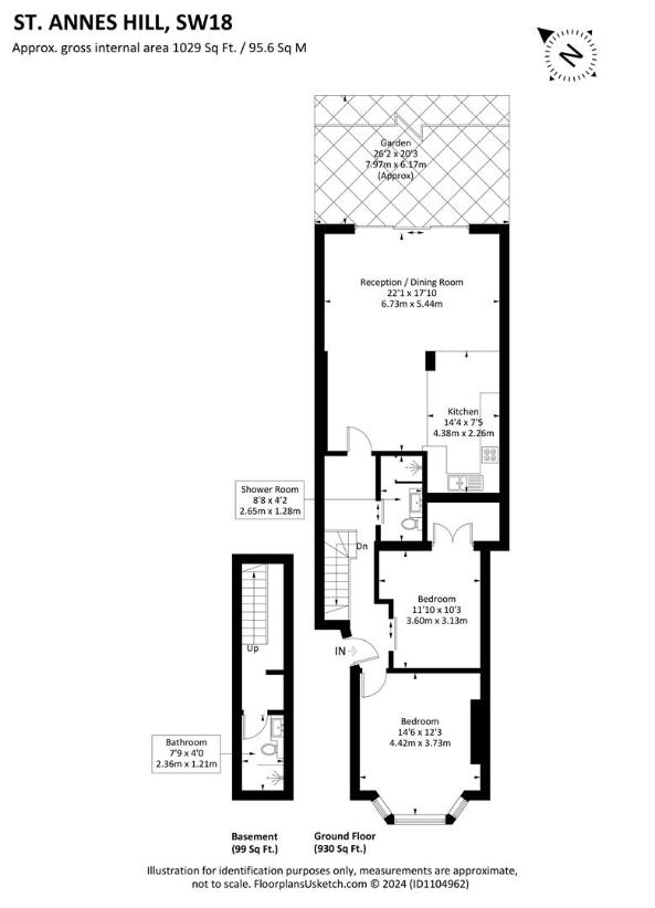 2 bedroom flat for sale - floorplan