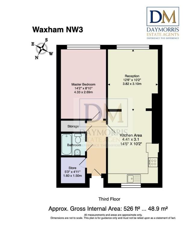 1 bedroom flat for sale - floorplan