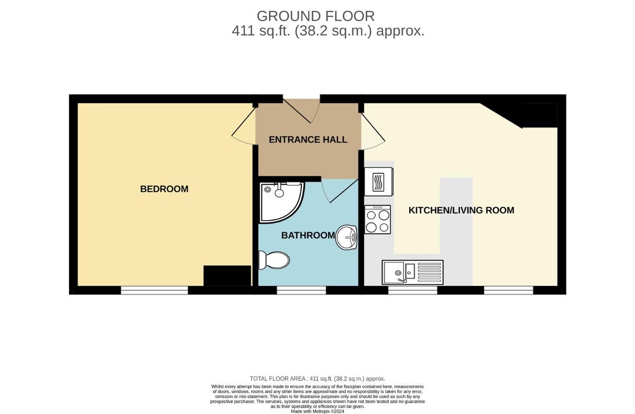 1 bedroom flat for sale - floorplan