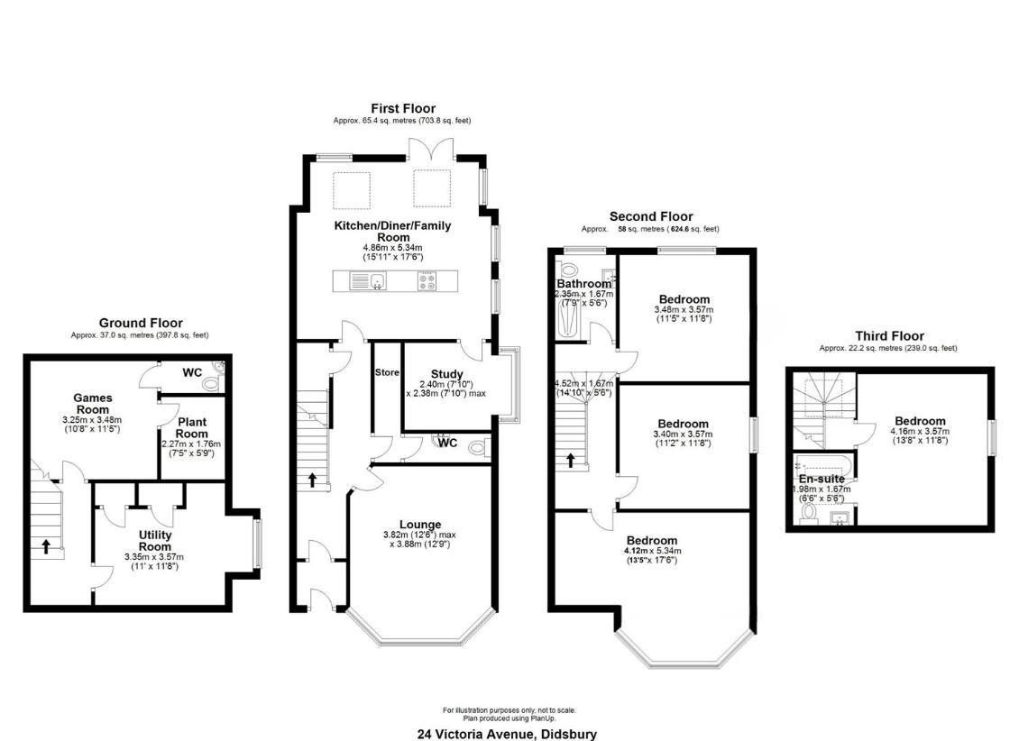 4 bedroom property for sale - floorplan