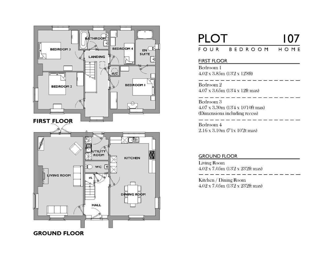 4 bedroom detached house for sale - floorplan