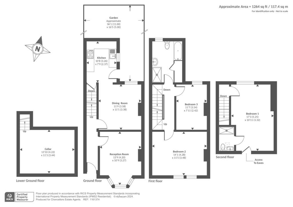 3 bedroom semi-detached house for sale - floorplan