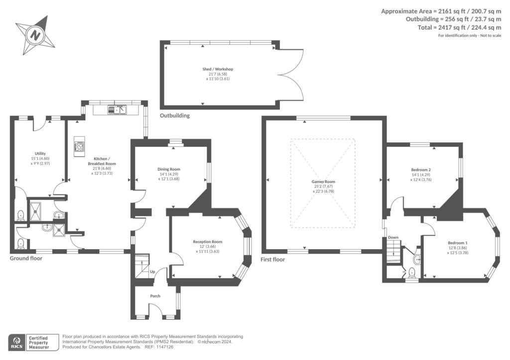 3 bedroom detached house for sale - floorplan