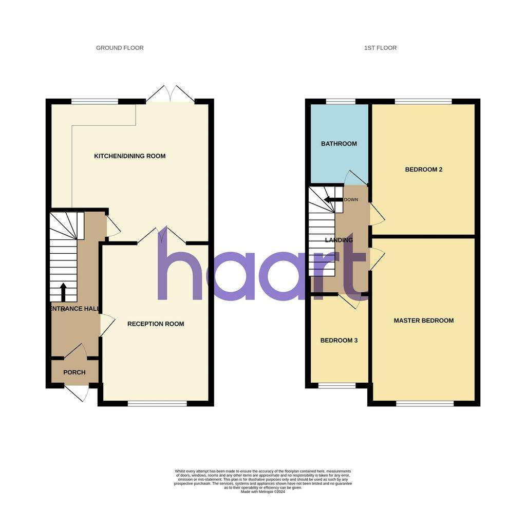 3 bedroom end of terrace house for sale - floorplan