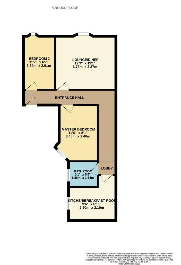 2 bedroom flat for sale - floorplan