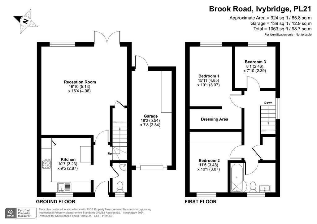 3 bedroom detached house for sale - floorplan