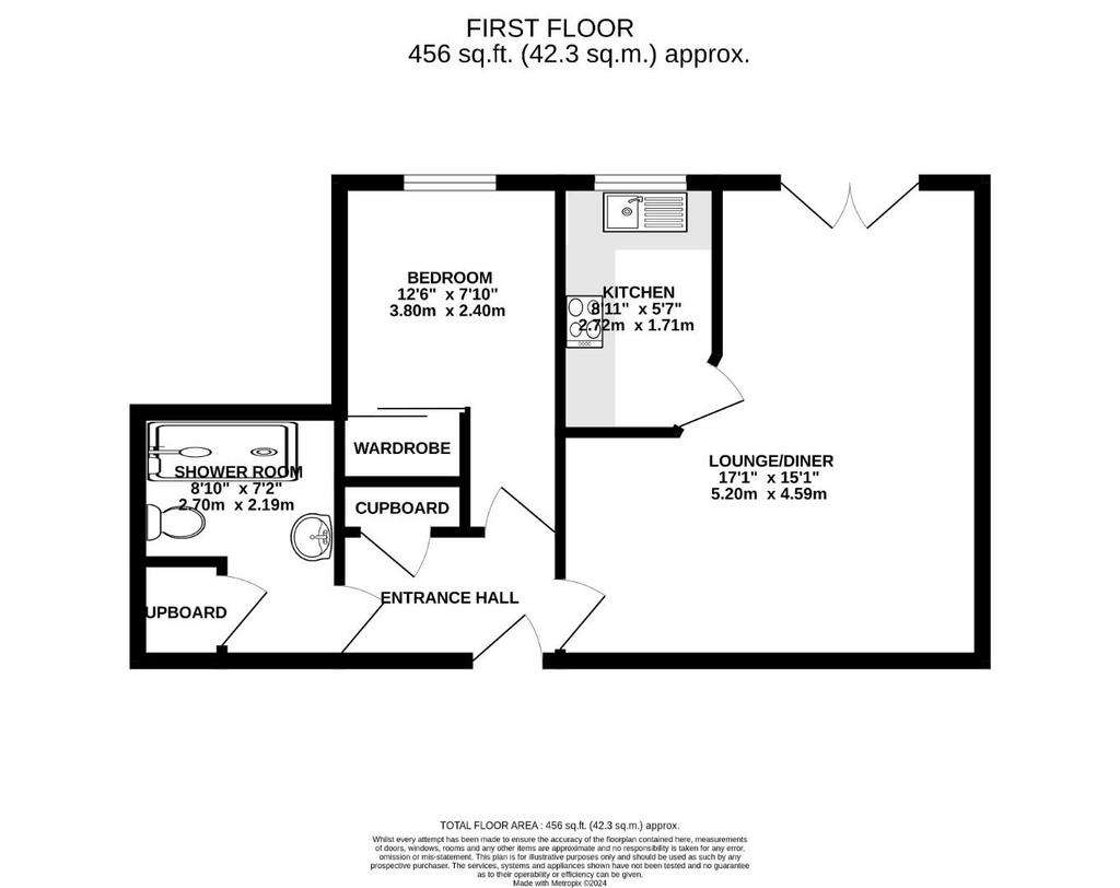 1 bedroom house for sale - floorplan