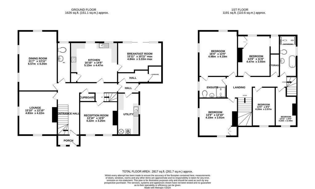 5 bedroom detached house to rent - floorplan