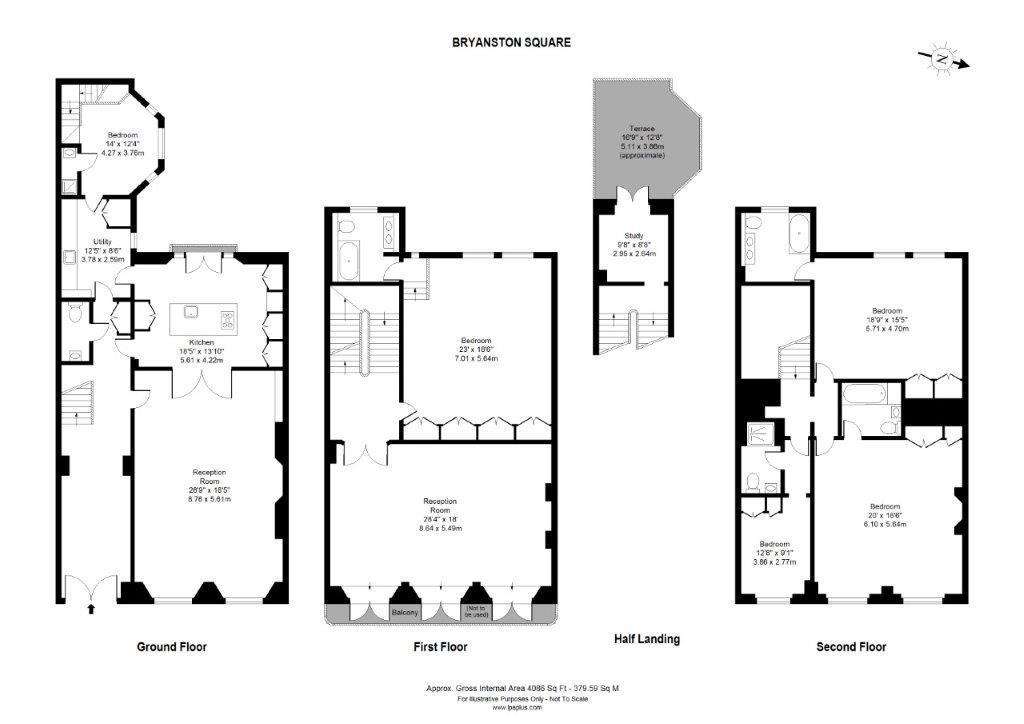 5 bedroom maisonette to rent - floorplan