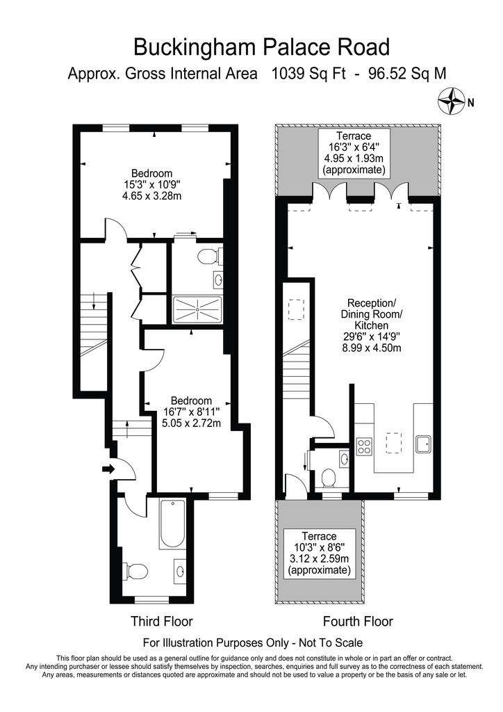 2 bedroom flat to rent - floorplan