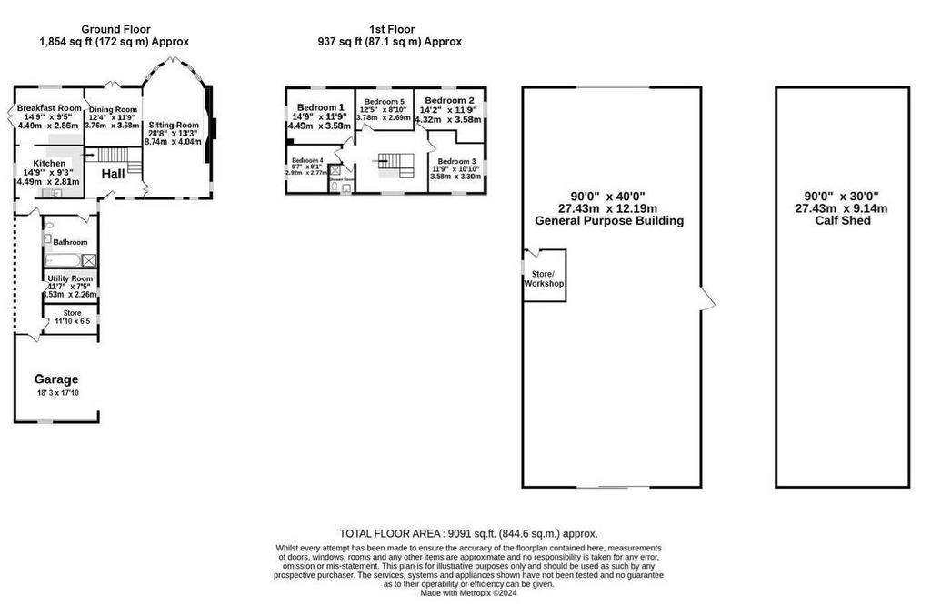 5 bedroom house for sale - floorplan